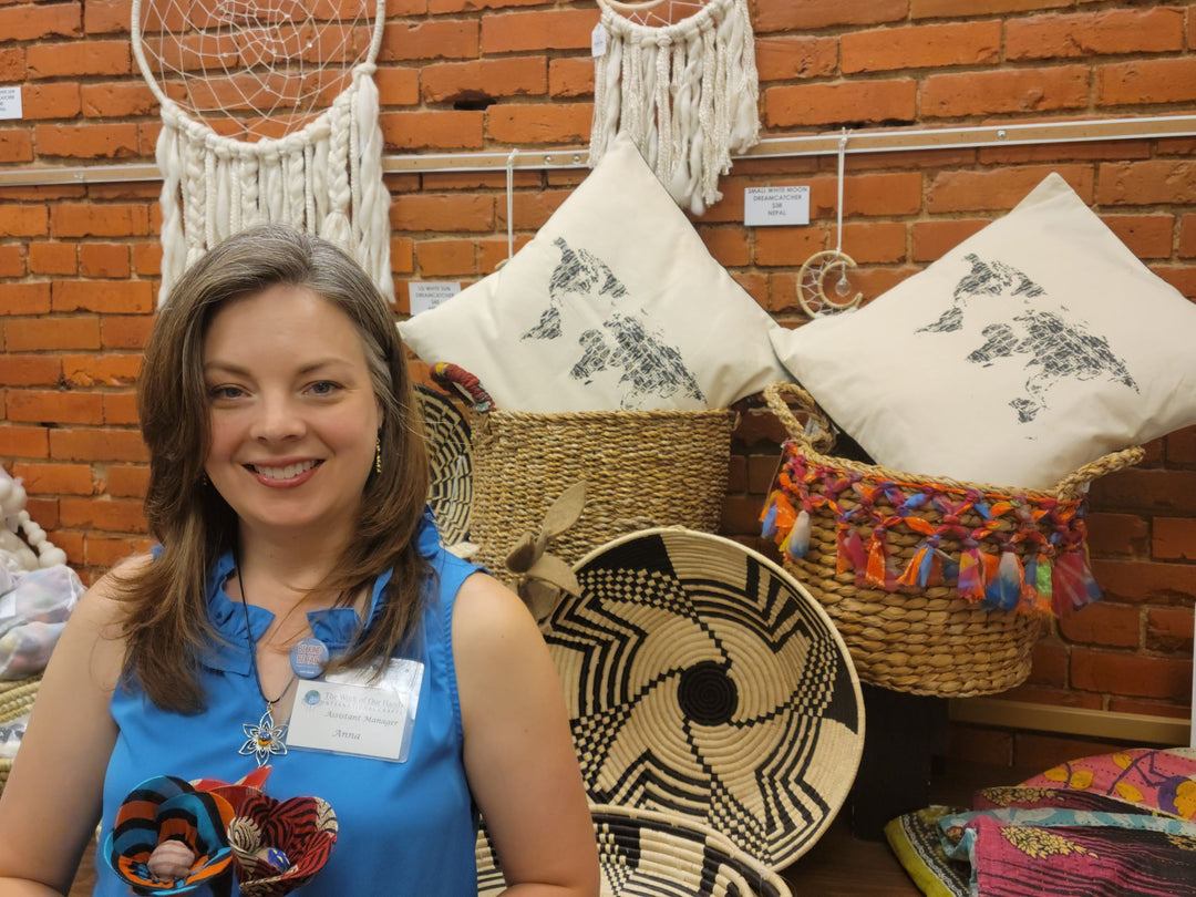 Assistant manager Anna Allen adds her creative flare to The Work of Our Hands