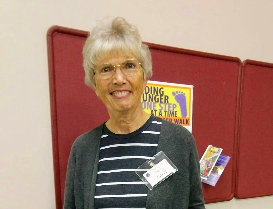 Volunteer Carol Van Klompenburg received The Work of Our Hands 2022 Elephant Award