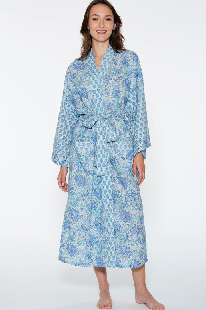 Sangita Block Print Kimono Robe
