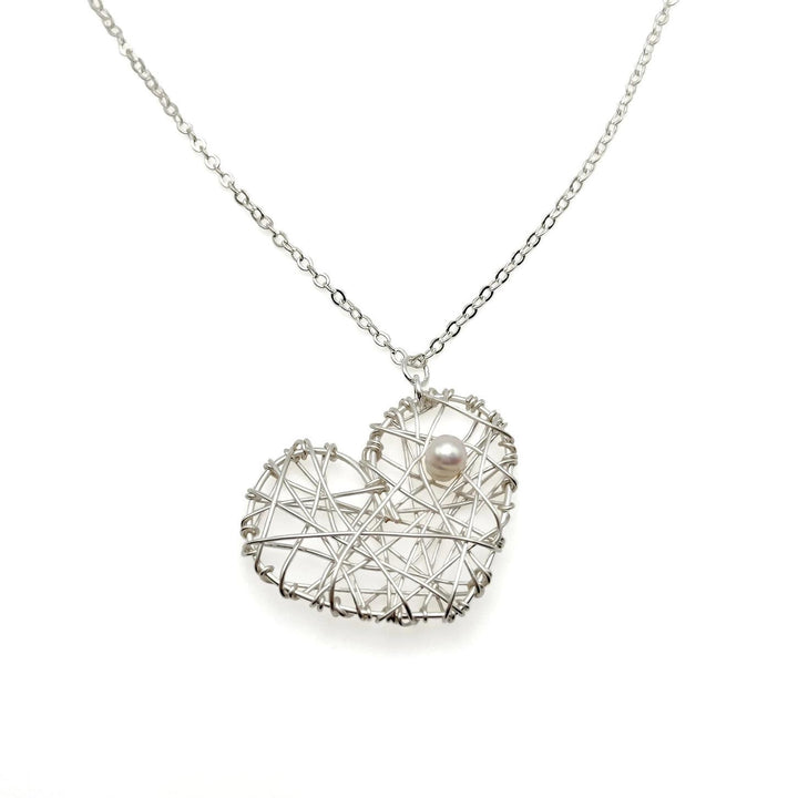 Dear Heart Silver Necklace