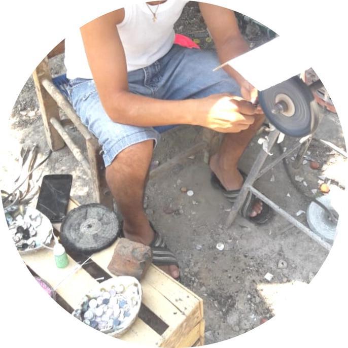 Pressed Flower Bouquet Round Stud Earrings