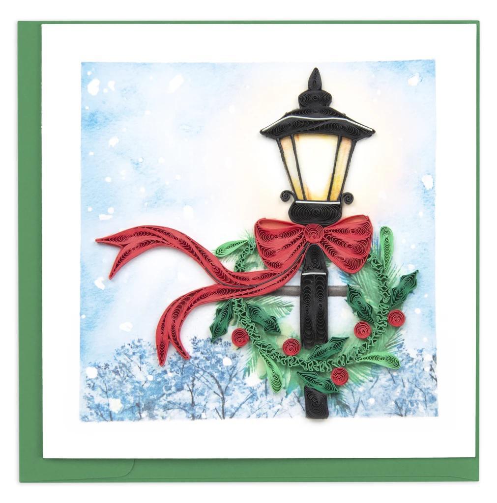 Quilling Card Holiday Lamp Post