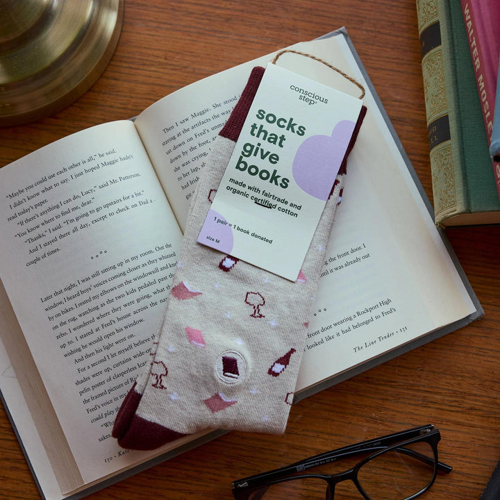 Socks that Give Books (Wine and Books)
