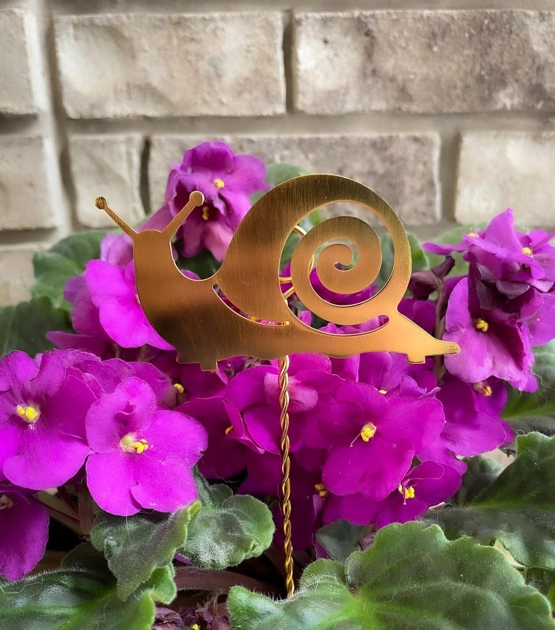 Mini Snail Plant Stake