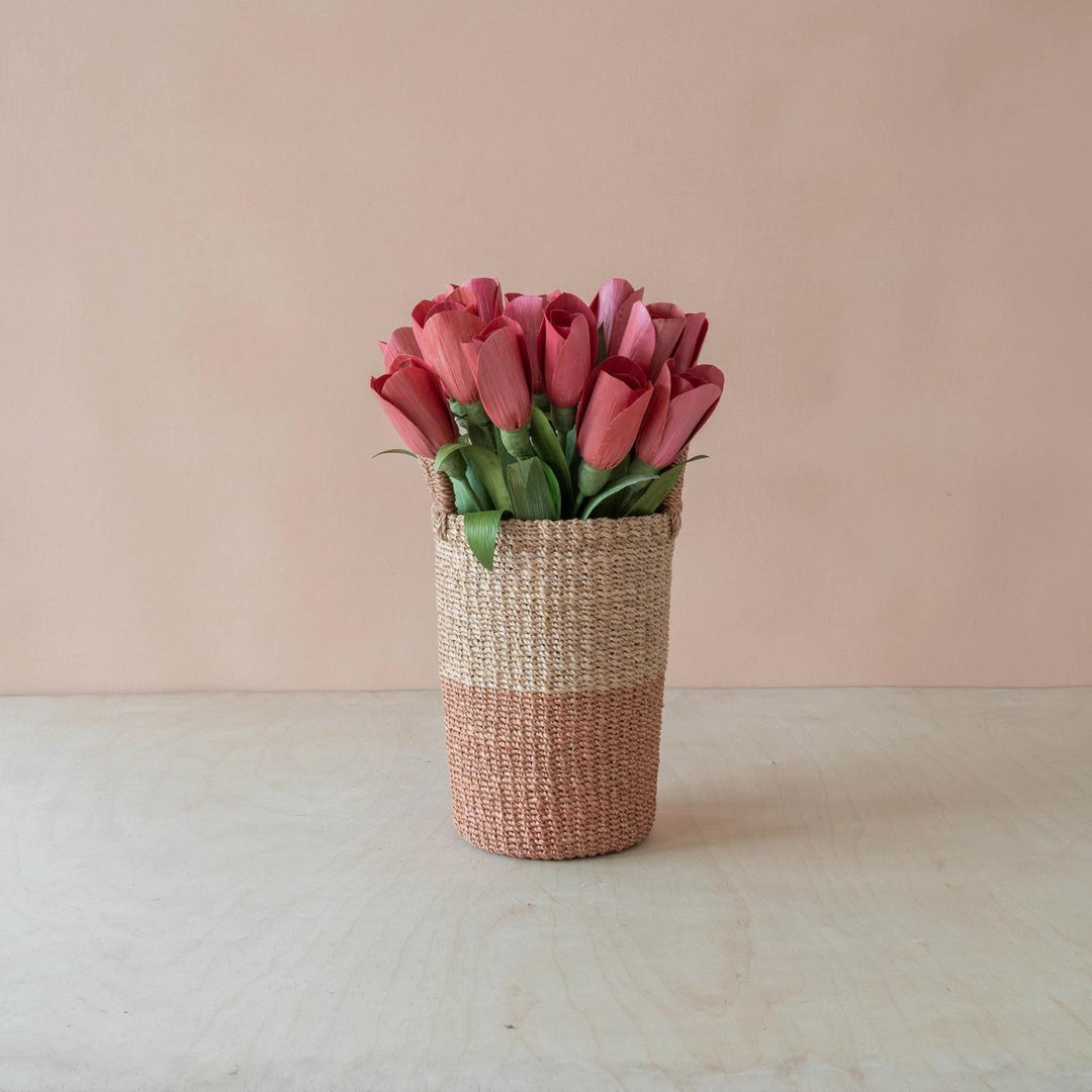 Corn Husk Tulip - Terracotta