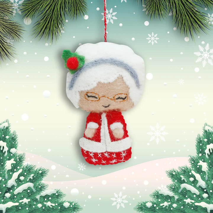 Ms. Claus Felt Ornament