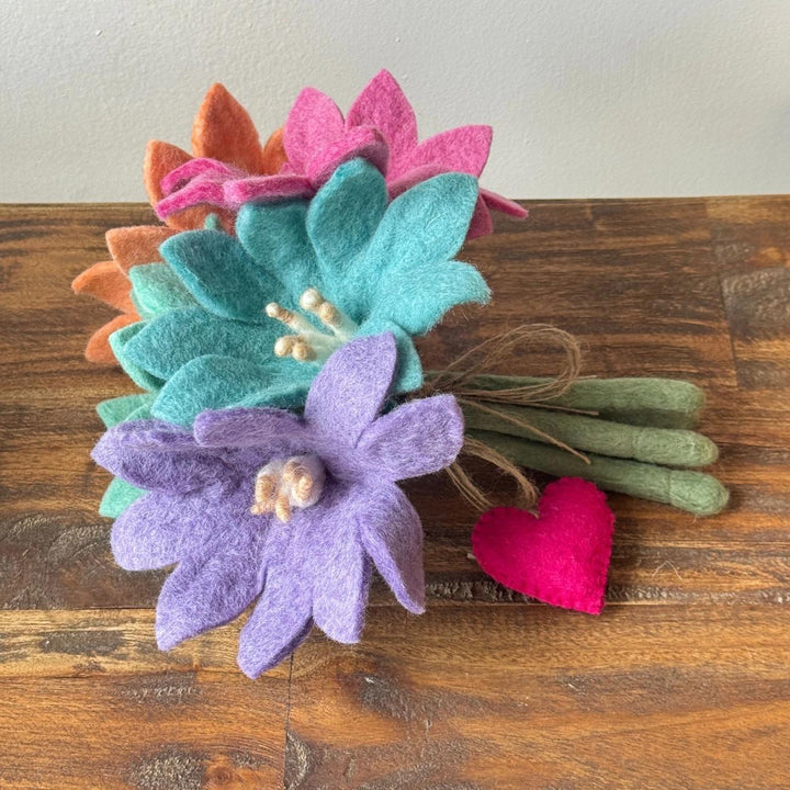 Felt Flower Spring Bouquet