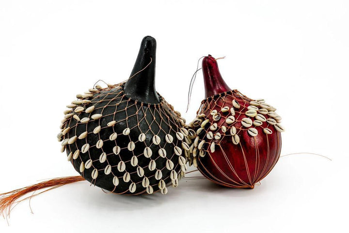Cowrie Shell Gourd Shaker