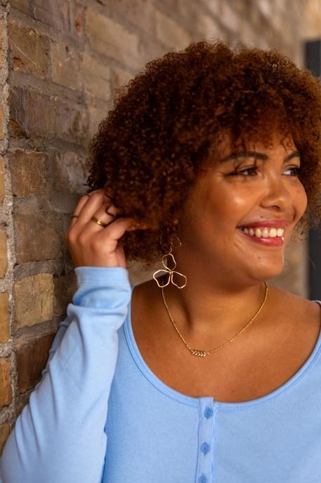 Continuous Line Art Earrings
