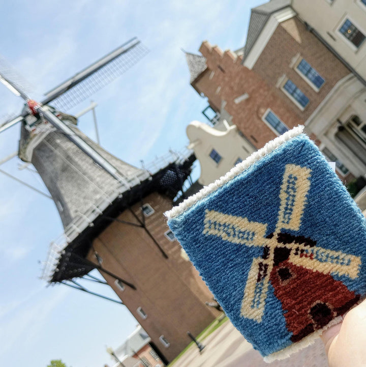 Windmill Mug Rug