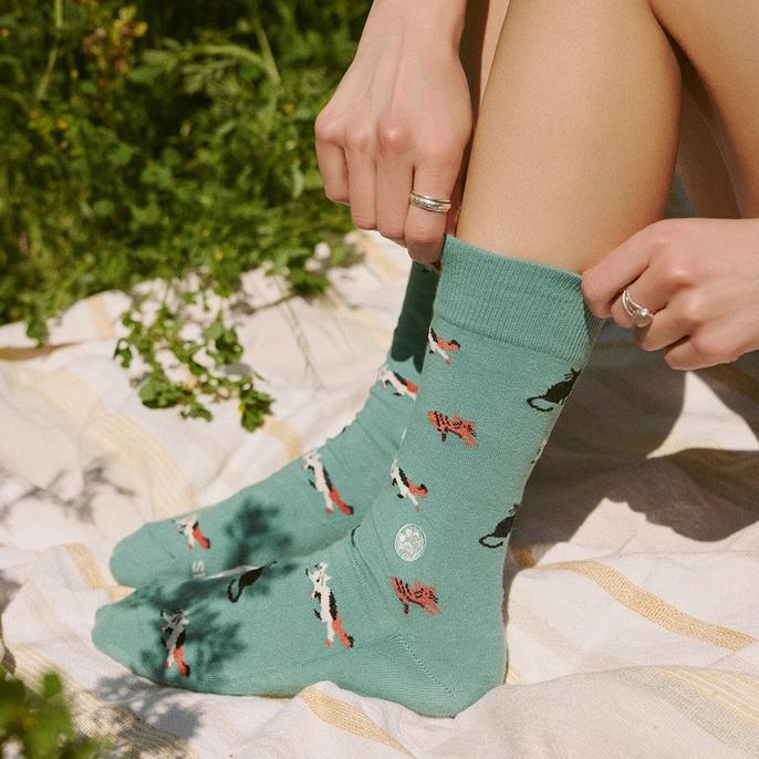 Socks that Save Cats (Teal)
