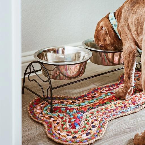 Dog Bone Pet Food Mat
