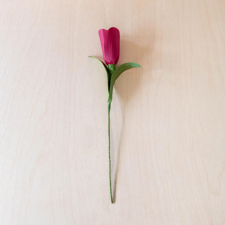 Corn Husk Tulip - Deep Pink