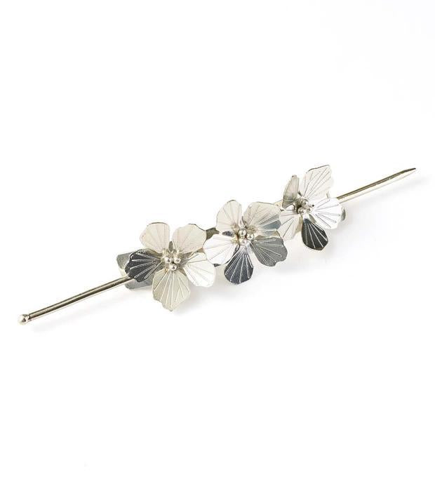 Silver Flower Hair Pin