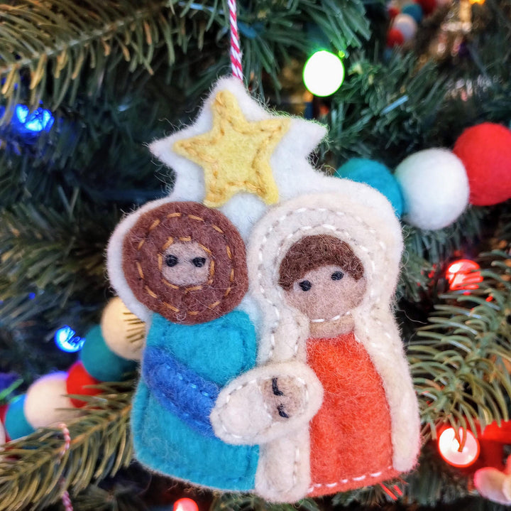 Nativity Felt Wool Ornament