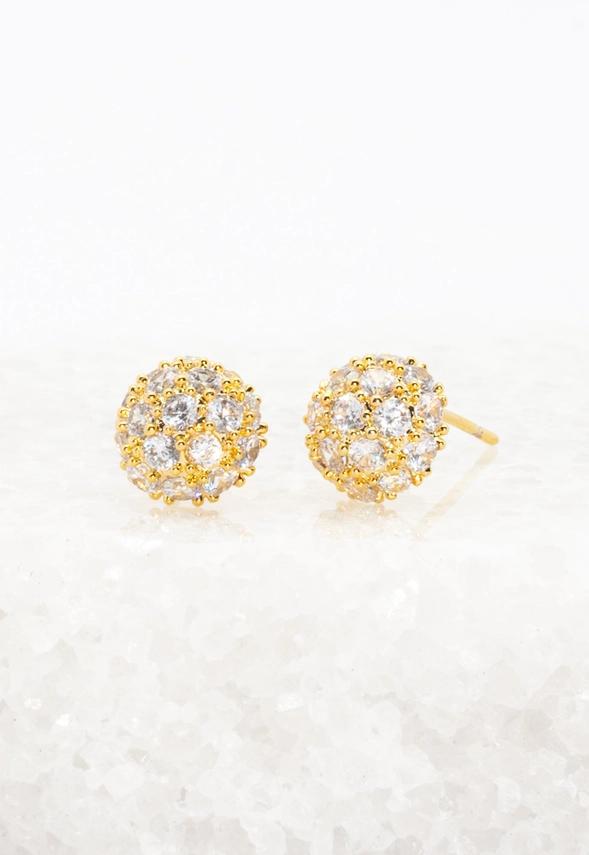 Lustre Bloom Studs in Gold
