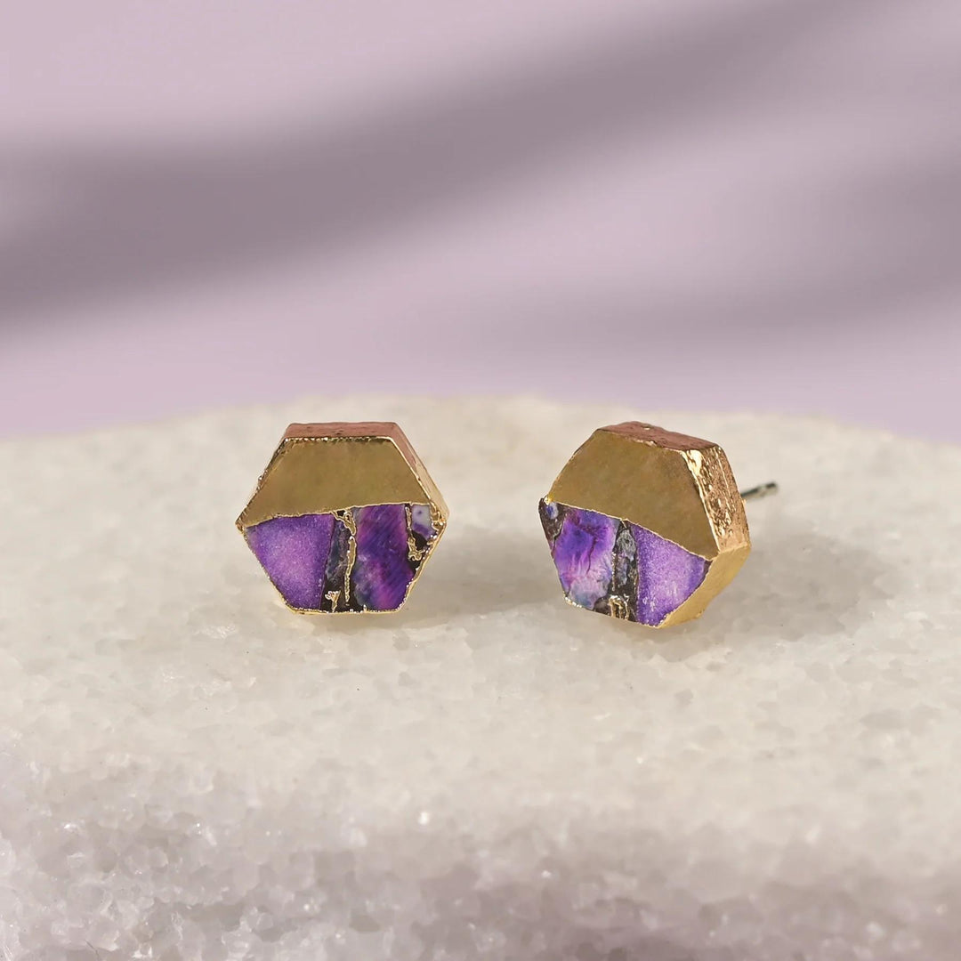 Canopy Studs in Purple