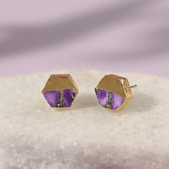 Canopy Studs in Purple