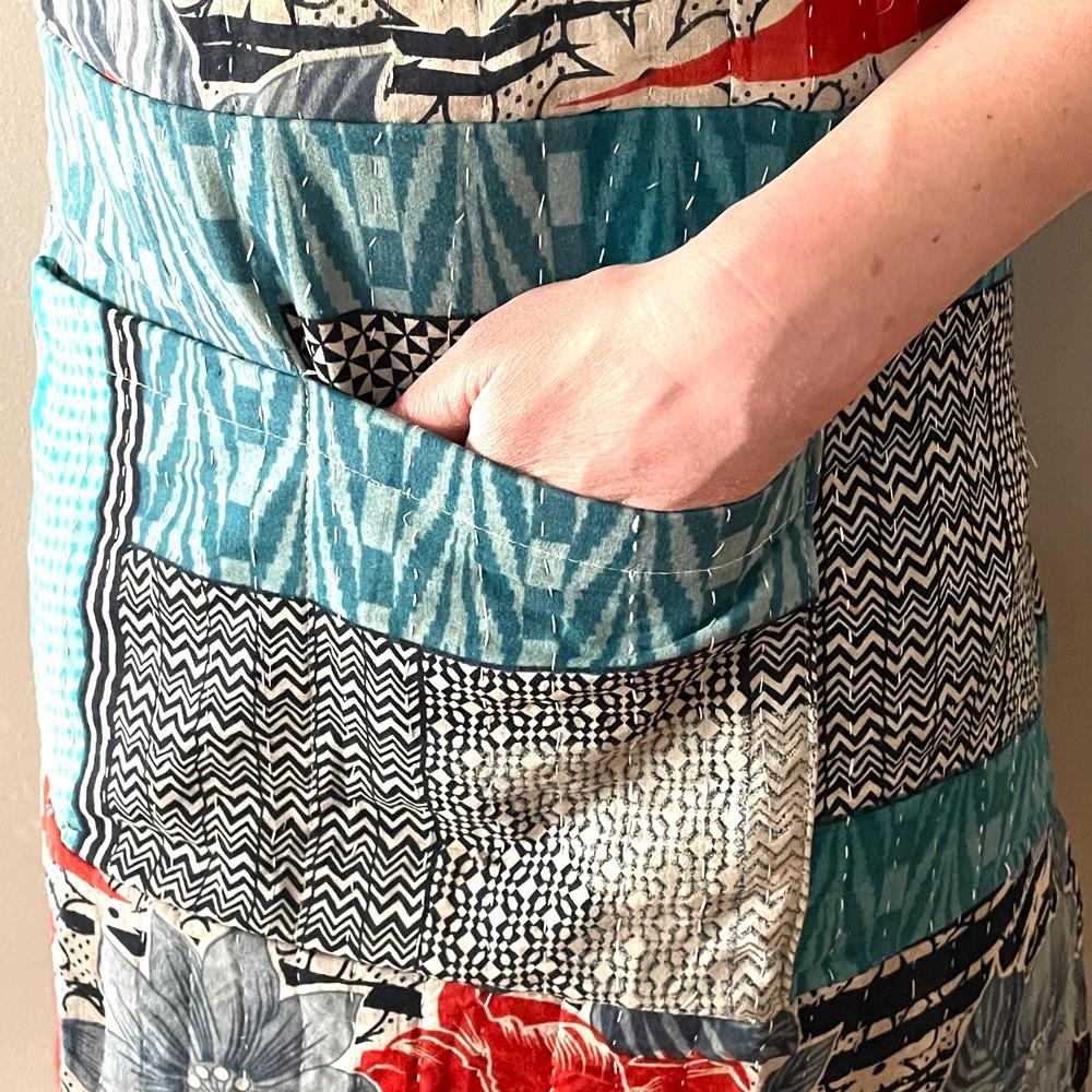 Upcycled Kantha Apron