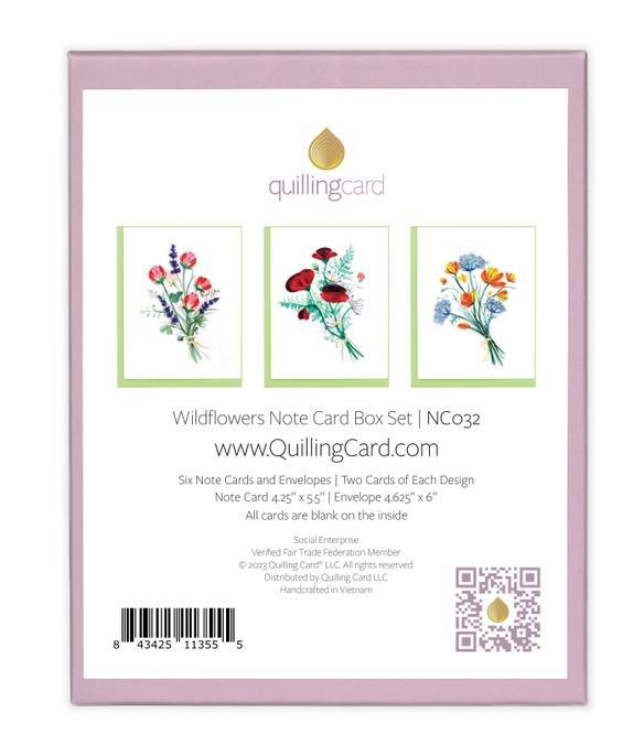 Quilling Card Note Card Box Set -Wildflower