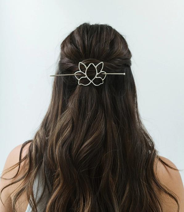Lotus Hair Slide and Stick
