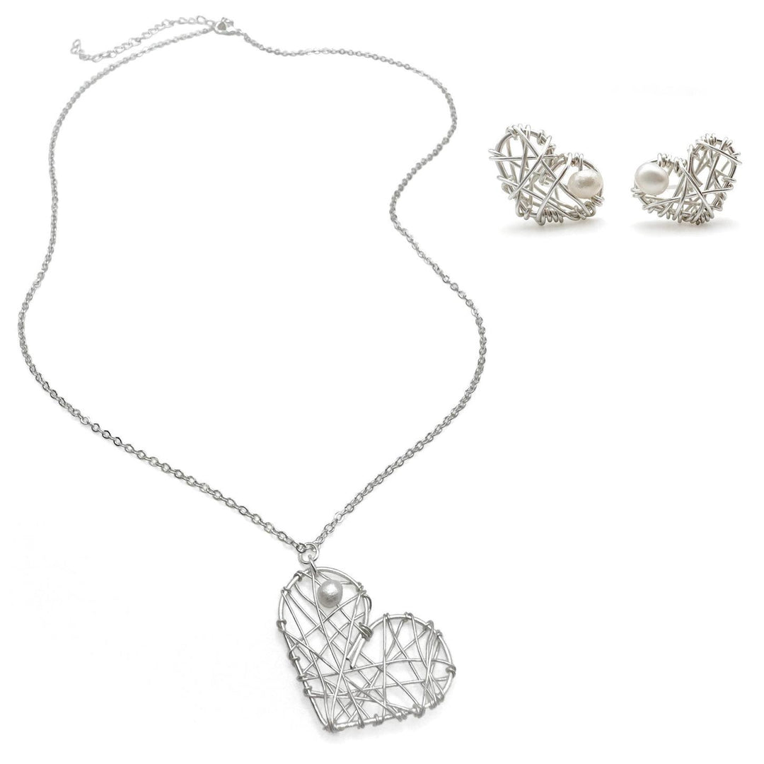 Dear Heart Silver Necklace