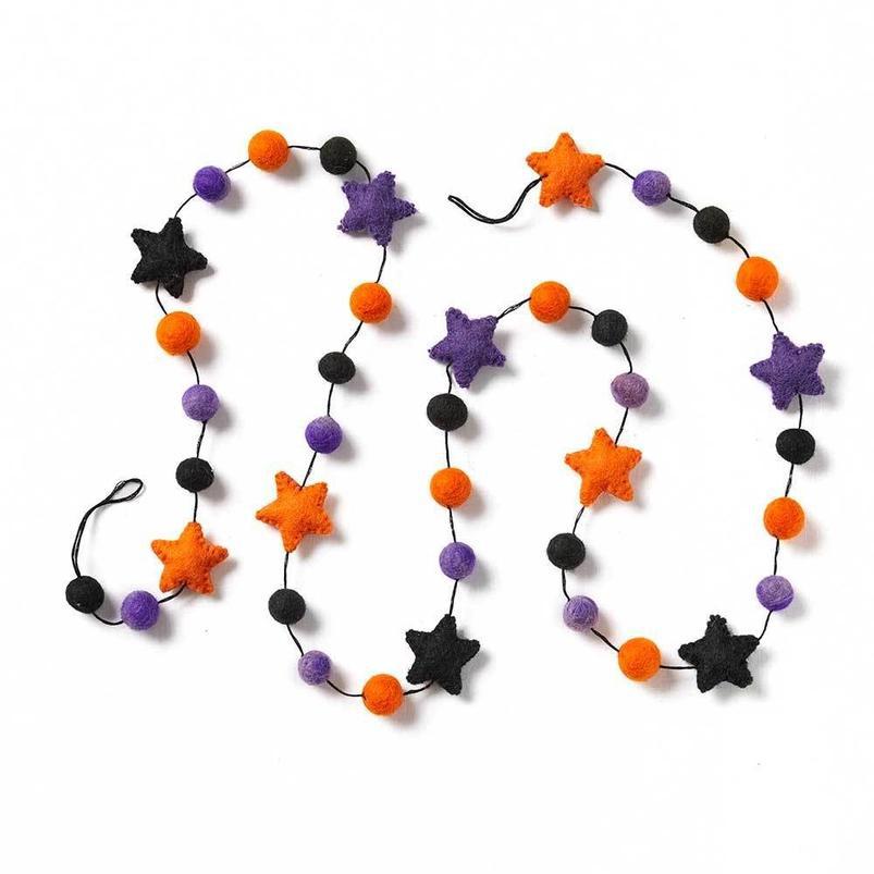 Halloween Felt Star Garland