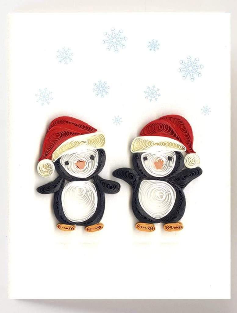Gift Enclosure Christmas Penguins