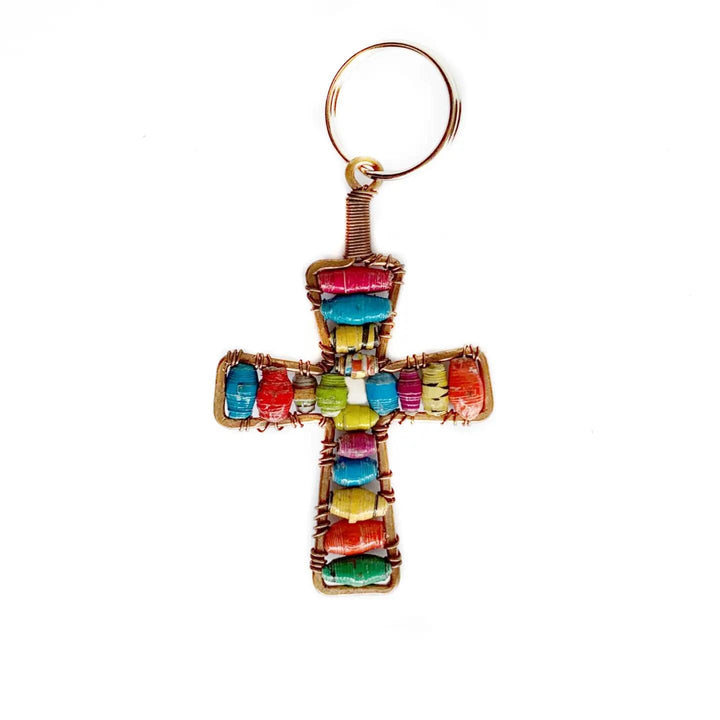 Paper Bead Keychain