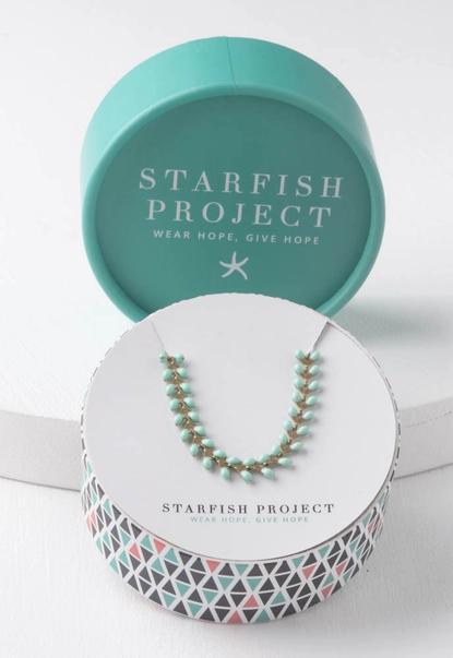 Seeds of Hope Necklace in Sea Foam