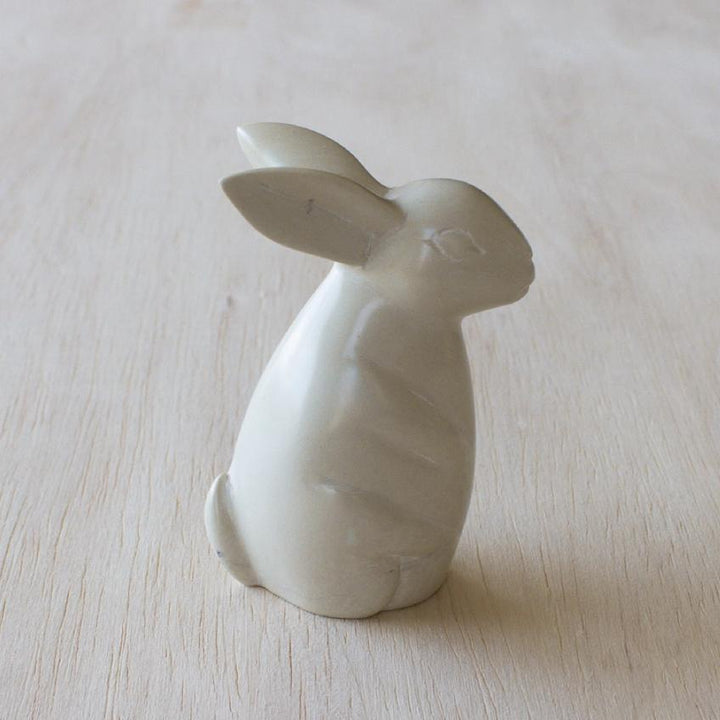 Natural Kisii Stone Bunny Sitting Up