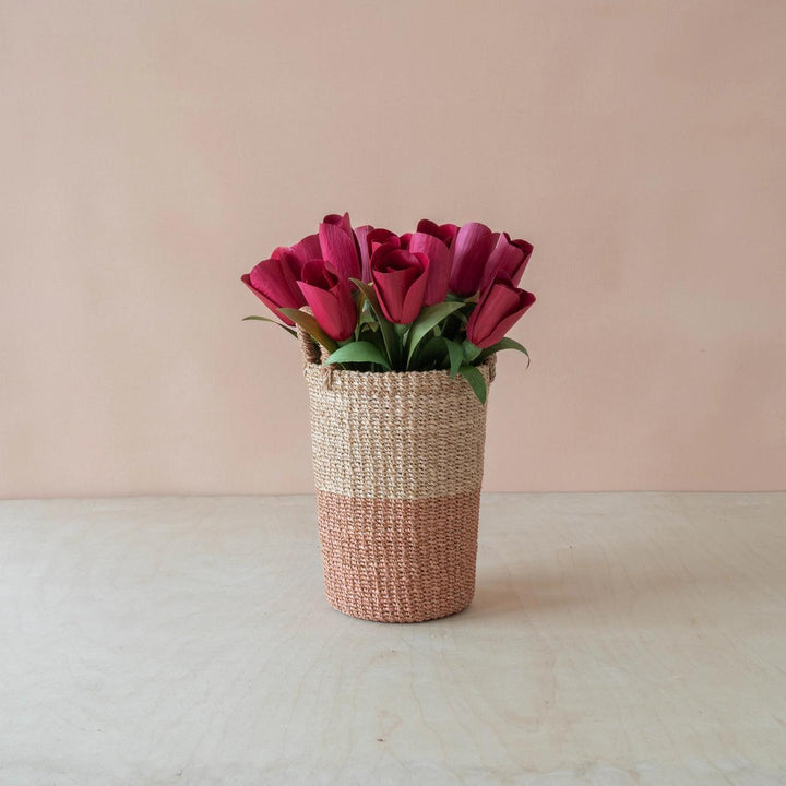 Corn Husk Tulip - Deep Pink