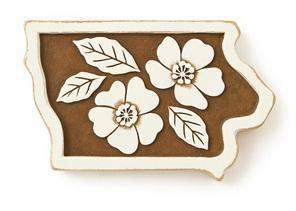 Iowa Wooden Magnet