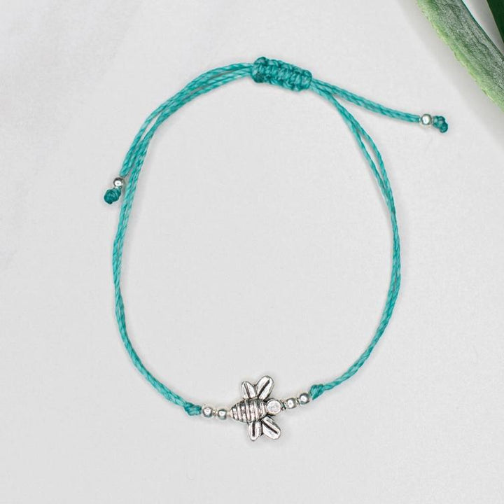 String Charm Bracelet Bee