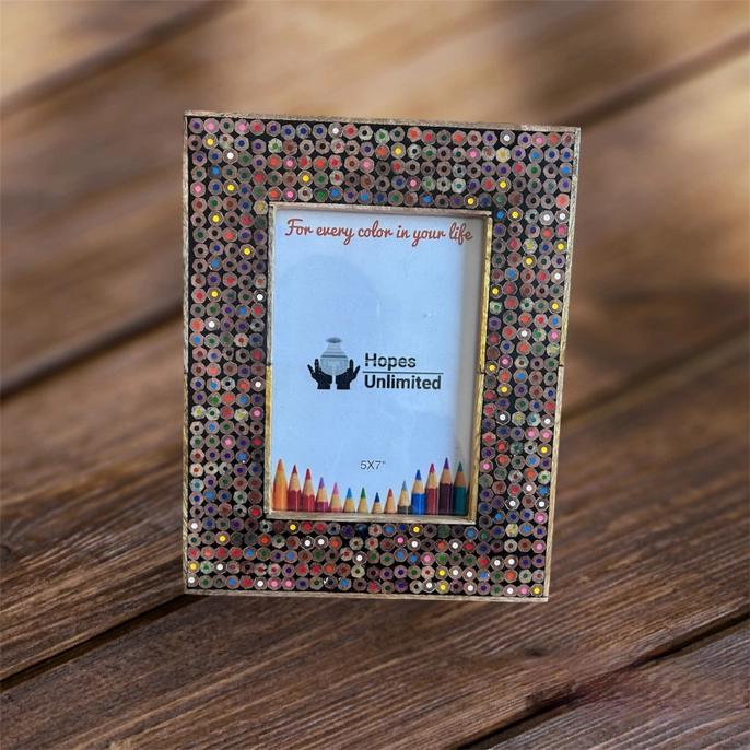Recycled Pencils Picture Frame 5X7