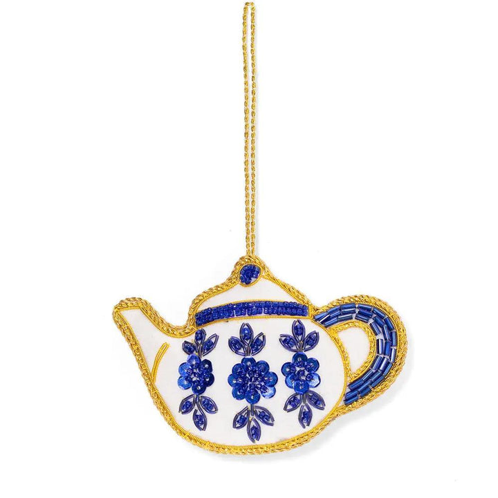 Maria's Teapot Beaded Ornament