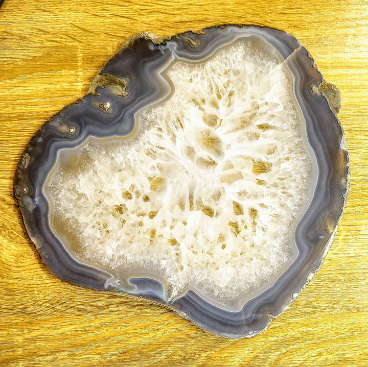 Sliced Agate Trivet