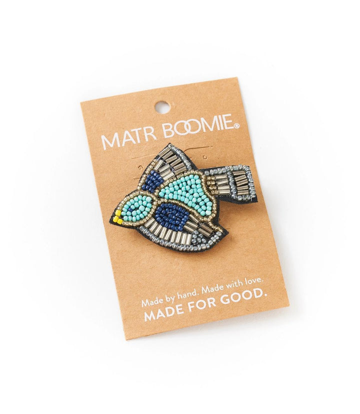 Beaded Bird Brooch Pin