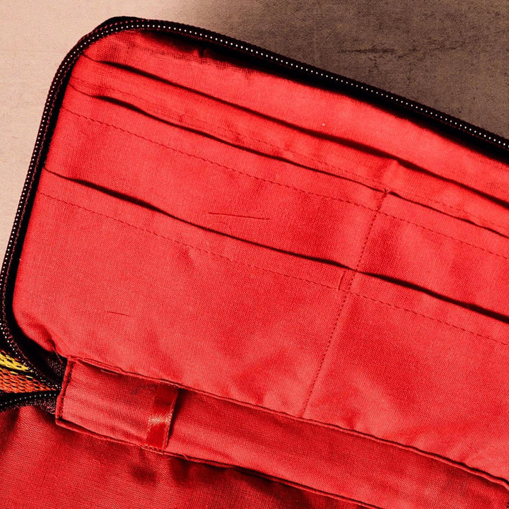 Bocai Woven Striped Wallet