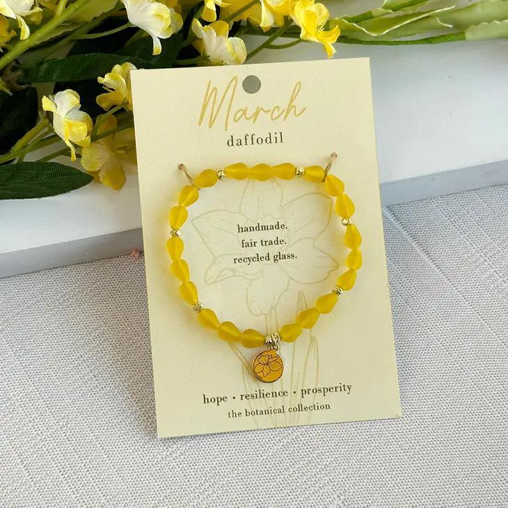 Birth Month Flower Bracelet