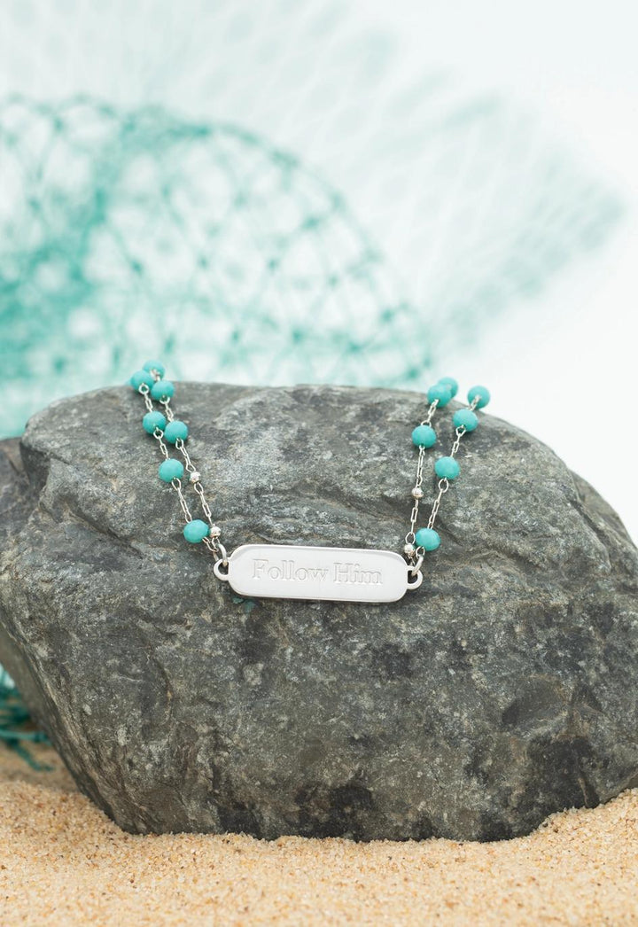Follow Him Bracelet Silver