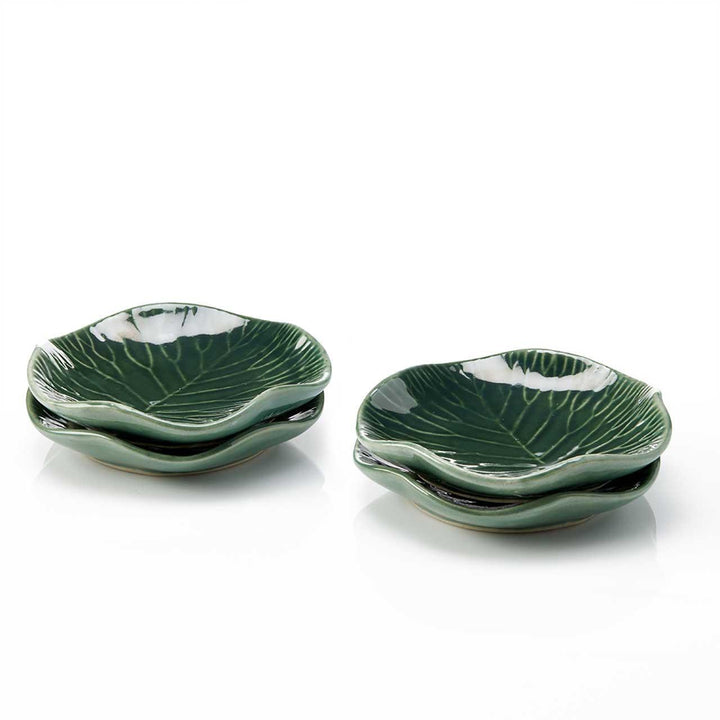 Lotus Leaf Appetizer Plate