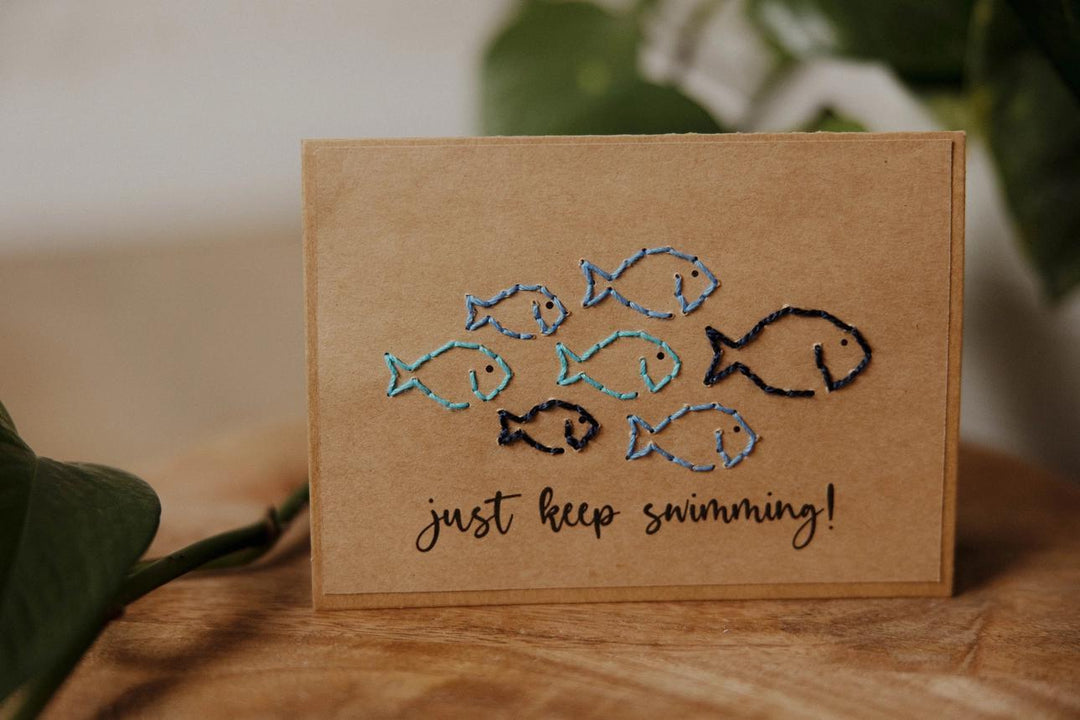 Just Keep Swimming Greeting Card