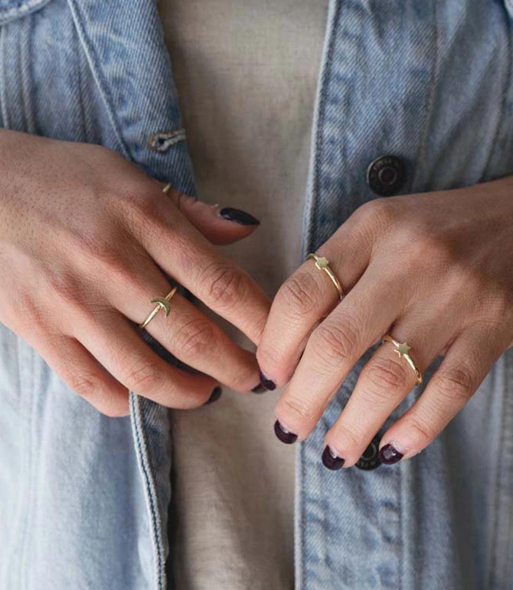 Prema Charm Stacking Ring