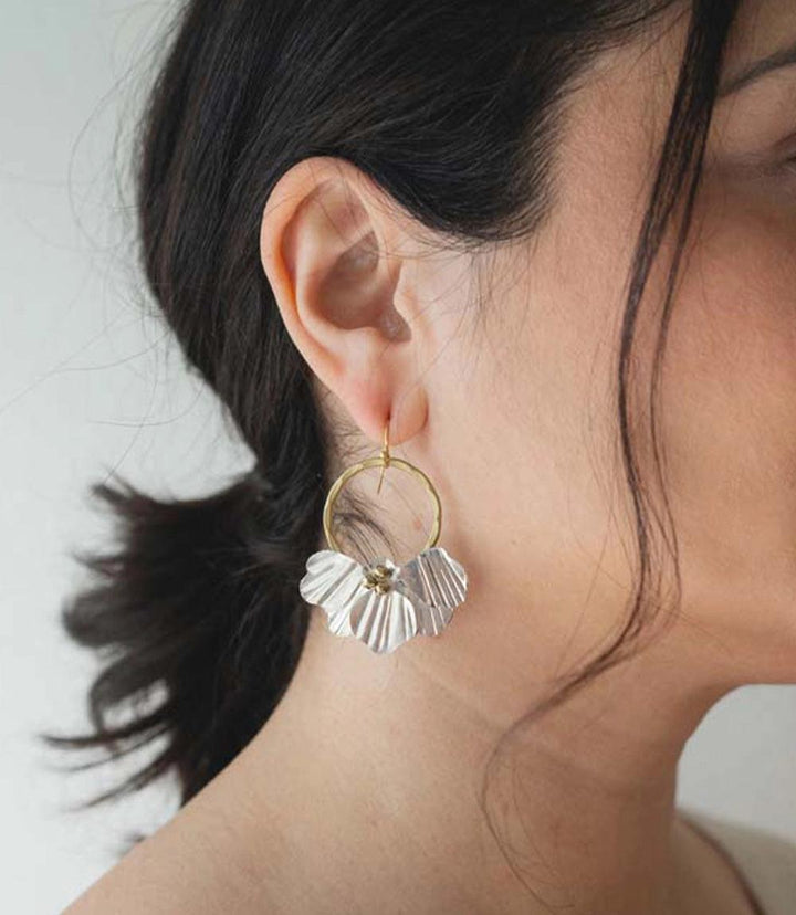 Sayuri Petal Hoop Earrings