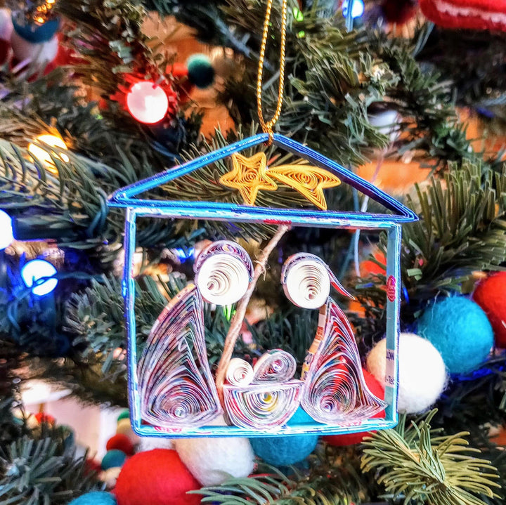 Quilled Nativity Ornament