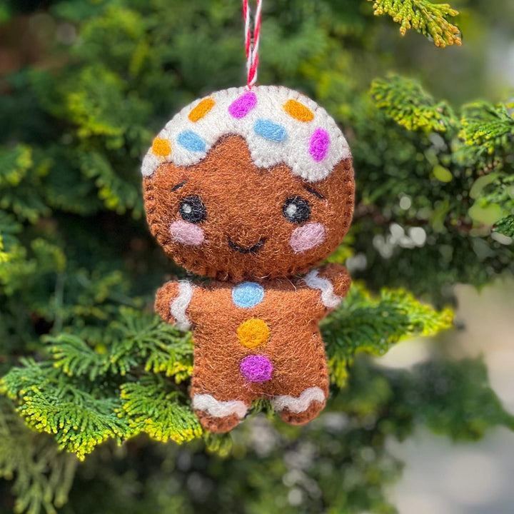 Gingerbread Man Felt Ornament