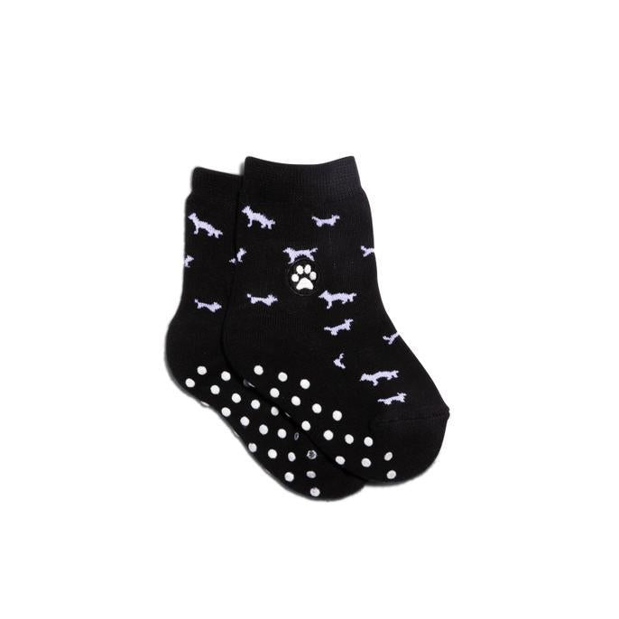 Kids Socks that Protect Dogs (Black Dogs)