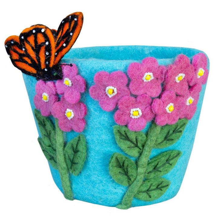 Monarch Bouquet Felt Planter