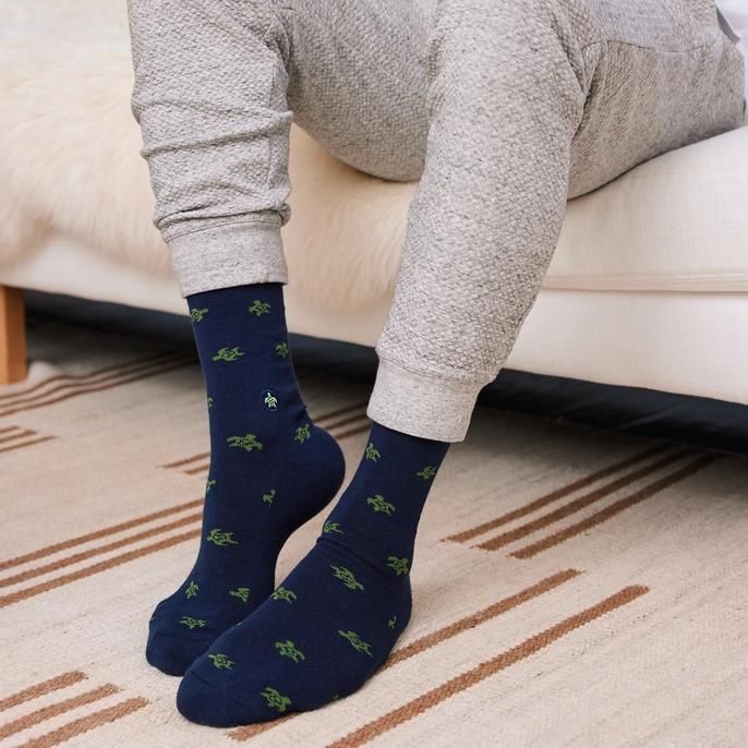 Socks that Protect Turtles (Navy)